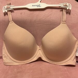 NWT Tranquil & Tru nude Tee Shirt Bra (38DD)